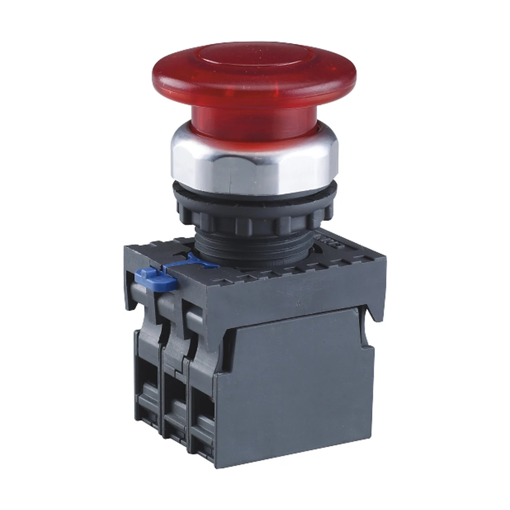 Кнопка упр. CHINT "Грибок" Ø60мм NP8-02ZS/24 фикс., красн., 2НЗ, IP65 (R)