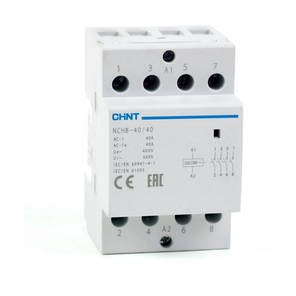 Контактор CHINT модульный CHINT NCH8-40/40 40А 4НО АС220/230В 50Гц