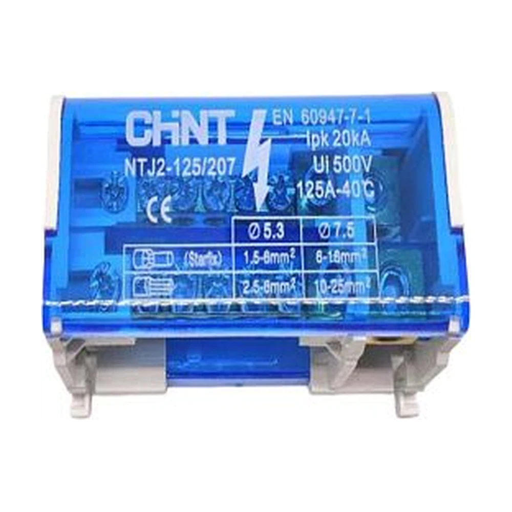 Шина нулевая CHINT в корпусе на DIN (NTJ2) 2х7