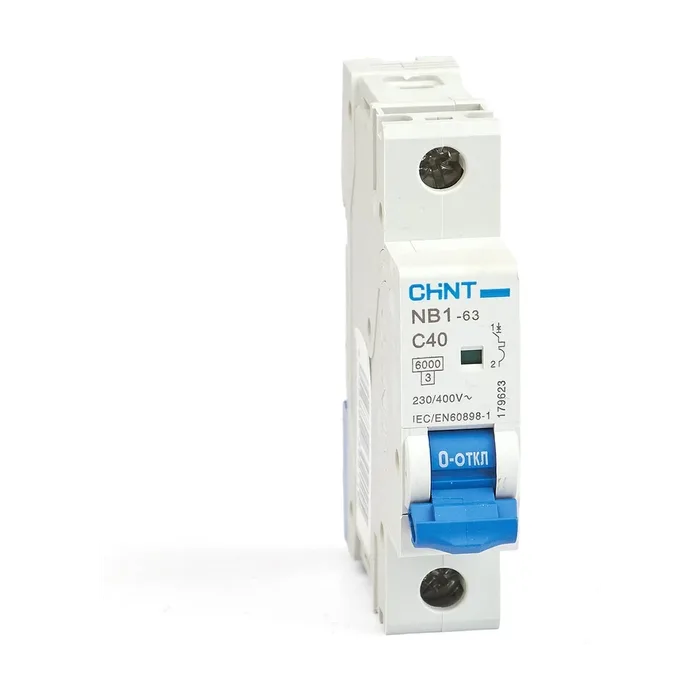 Автоматический выключатель CHINT NB1-63 1P 40А 6кА х-ка C