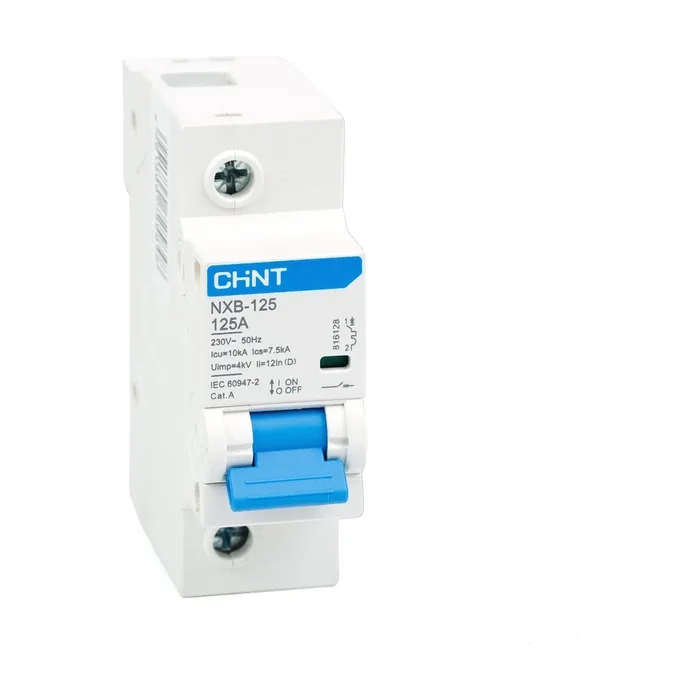 Автоматический выключатель CHINT NXB-125 1P 125А 10kA х-ка C