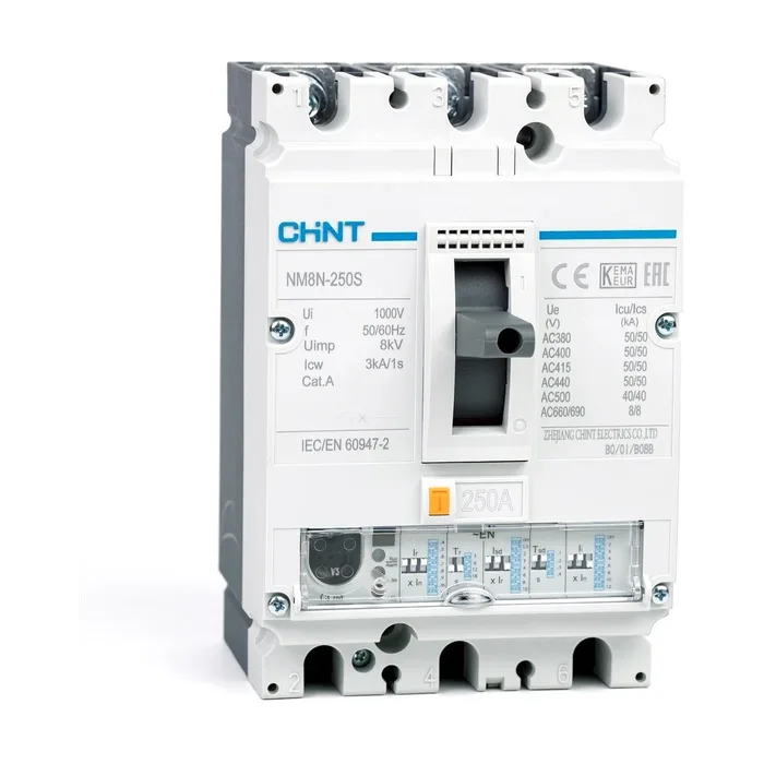 Авт. выкл. CHINT NM8N-250S EN 3P 250А 50кА с электронным расцепителем (R)
