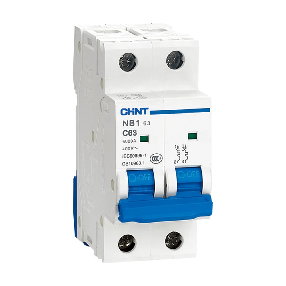 Автоматический выключатель CHINT NB1-63H 2P 32А 10кА х-ка B (R)