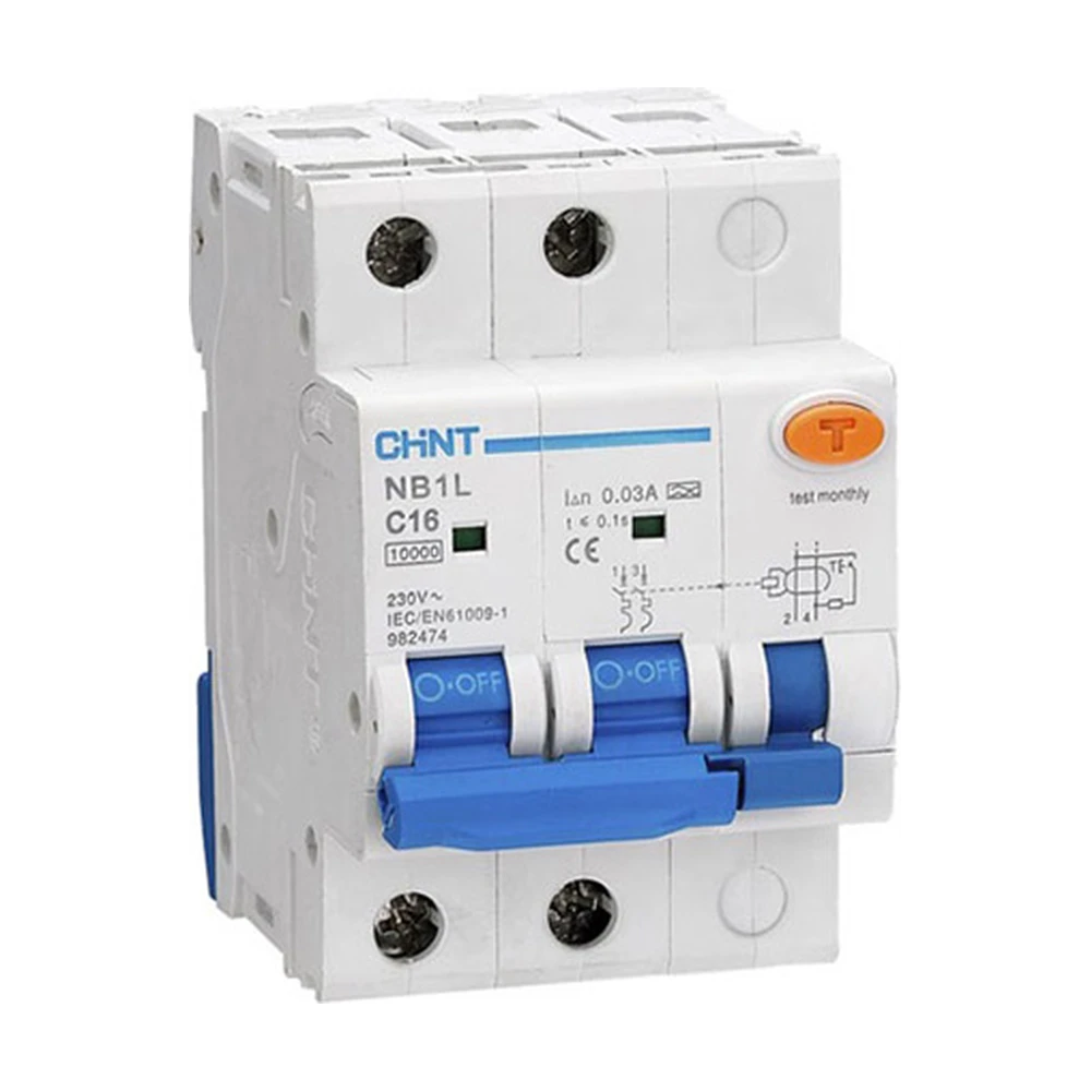 Диф. автомат CHINT NB1L-40 2P С6 30мА тип АС 6кА