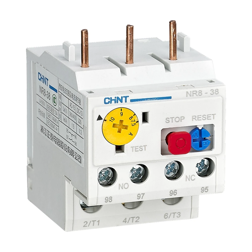 Тепловые реле перегрузки CHINT NR8-38 4.5-6.3A(R)