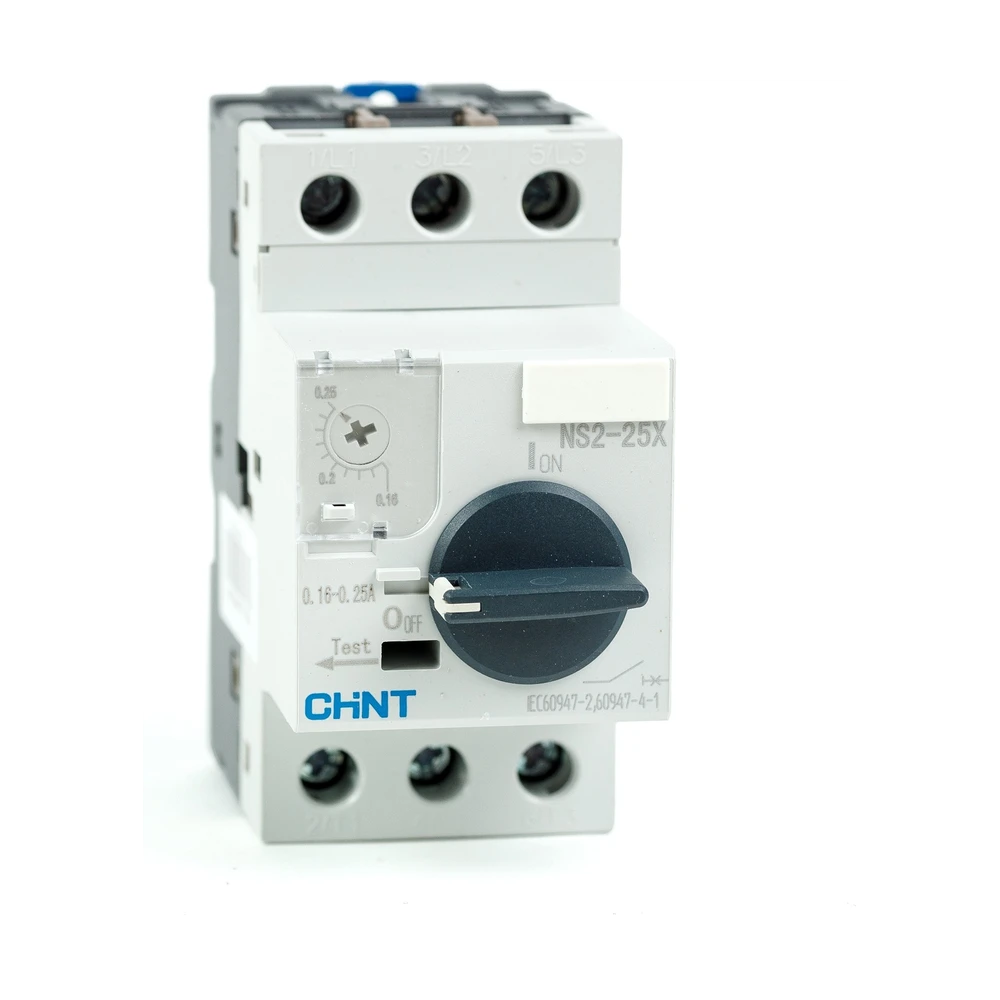 Мотор-автомат CHINT NS2-25X 0.16-0.25A с поворотной ручкой (R)